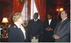 Lt. Governor Catherine Baker Knoll , Ambassador Ogego, Rose Ogego
and Senator Dinniman.